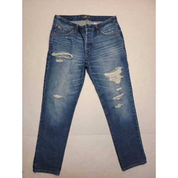 Abercrombie & Fitch Jeans Womens 28 Ames Slim Boyfriend Mid Rise Distressed - Picture 2 of 10